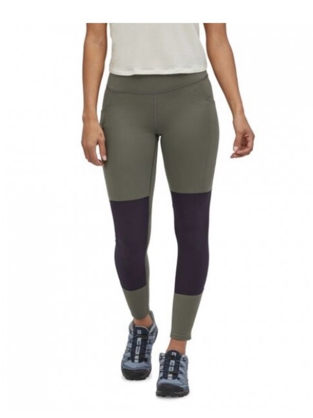 Patagonia Women’s Pack Out Hike Tights in Basin Green